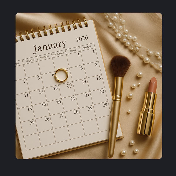 Termine 2026 – dein Brautstyling bei Attractive Cosmetics